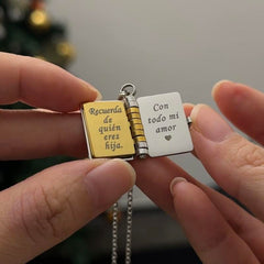 Collar con Poema «Mi pequeña estrella» para mi Hija