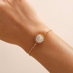 Pulsera Giratoria de Girasol