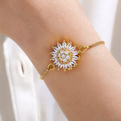 Pulsera Giratoria de Girasol