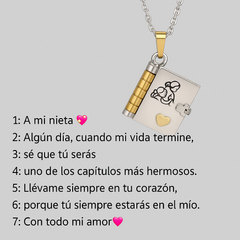 Collar con Poema «Mi pequeña estrella» para mi Nieta